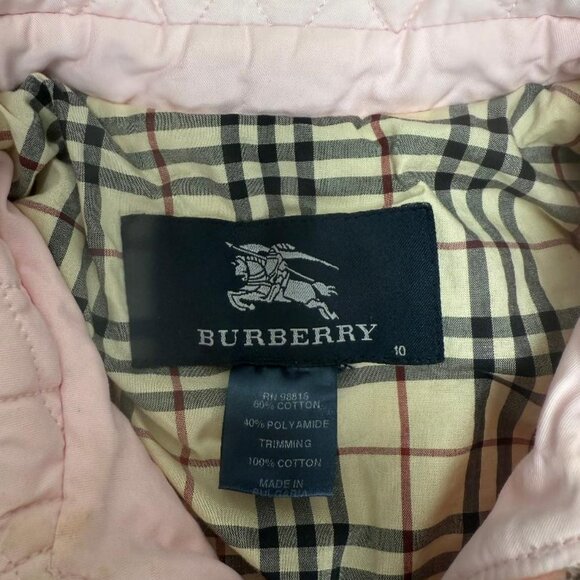 Burberry Pink Quilter Children's Jacket Size 10 - Picture 2 of 2